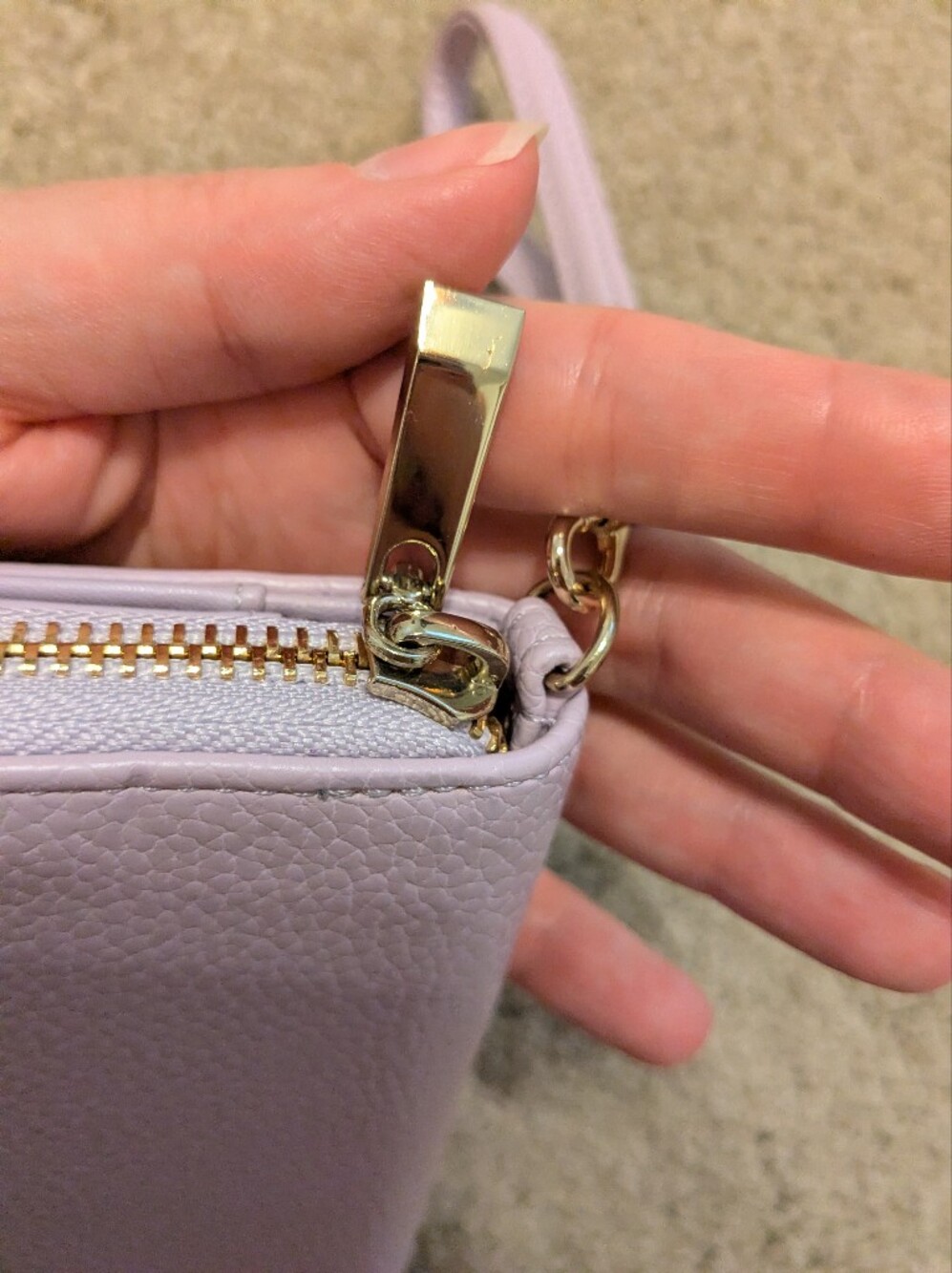 NWOT A New Day Purple Faux Leather Clutch - Picture 8 of 8